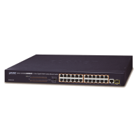 FGSW-2511P - Switch Plug & Play Fast Ethernet 24 ports 10/100Base-TX PoE+, 1 emplacement SFP, PoE étendu jusqu'à 250 mètres