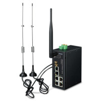 ICG-2510W-LTE-EU - Routeur Industriel Cellulaire 4G/LTE, 4 ports 10/100/1000Base-TX, Wi-Fi, 2 emplacements SIM, Rail-DIN