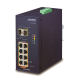 IGS-1020PTF - Switch industriel IP30 Plug & Play 8 ports Gigabit Ethernet PoE+, 2 emplacements SFP