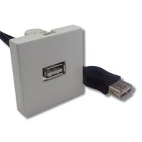 Cordon USB2.0 type A femelle/type A femelle + plastron 45x45