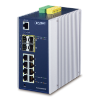 IGS-12040MT - Switch industriel IP30 manageable L2+ 8 ports Gigabit Ethernet & 4 ports SFP