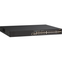 ICX7150-24 - Switch d'accès niveau 3, 24 ports Gigabit Ethernet, 2 uplinks RJ45, 4 uplinks SFP upgradables, rackable 19"