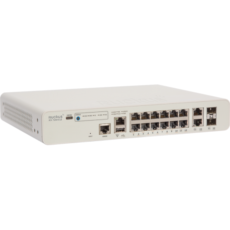 ICX7150-C12P - Switch d'accès niveau 3 format compact, 14 ports Gigabit dont 12 PoE+, 2 uplinks SFP upgradables
