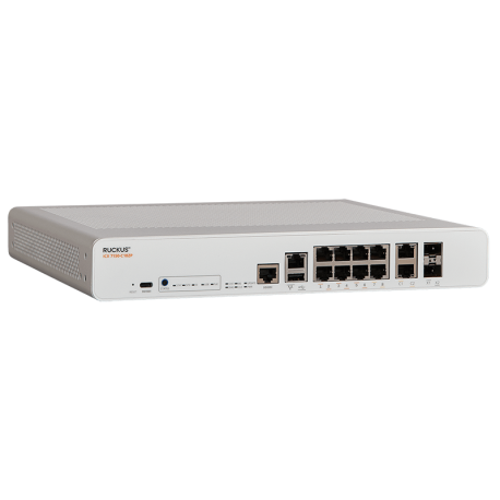 ICX7150-C10ZP - Switch d'accès niveau 3 format compact, 4 ports Multigigabit PoH, 6 ports Gigabit PoE+, 2 uplinks SFP+