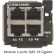 ICX7450-24P-E2 - Switch modulaire L3, 24 ports Gigabit PoE+ dont 8 PoH, 4 ports SFP+ 10G, 2 ports QSFP+ 40G, deux alimentations
