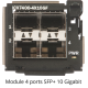 ICX7450-24P-E2 - Switch modulaire L3, 24 ports Gigabit PoE+ dont 8 PoH, 4 ports SFP+ 10G, 2 ports QSFP+ 40G, deux alimentations