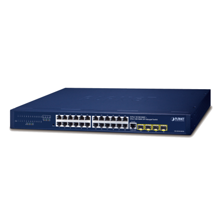 GS-4210-24T4S - Switches manageables L2, 24 ports Gigabit Ethernet, 4 emplacements SFP, alimentation redondante en option