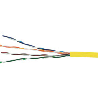 Câble multibrin U/UTP Cat5e PVC jaune 4 paires