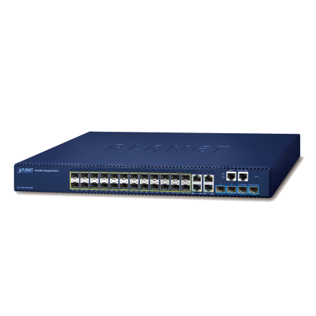 SGS-5240-20S4C4XR - Switch manageable & stackable L2+, 24 emplacements SFP dont 4 combo RJ45, 4 ports SFP+ 10G, rackable 19"