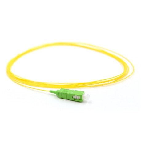 Pigtail SC/APC monomode OS2, jaune, 2 m