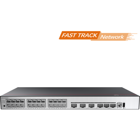 CloudEngine S5735-L24T4XE-A-V2 - Switch L3, 24 ports 100/1000Base-TX, 4 emplacements SFP+ 10Gbase-X, 2 ports de stack 12G
