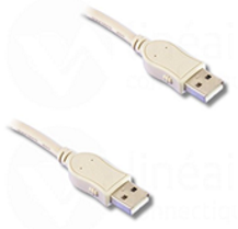 Cordon USB 2.0 A mâle/A mâle